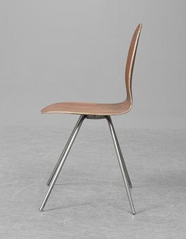 ARNE JACOBSEN, stol, "Tungan", Fritz Hansen, Danmark 1950/60-tal.