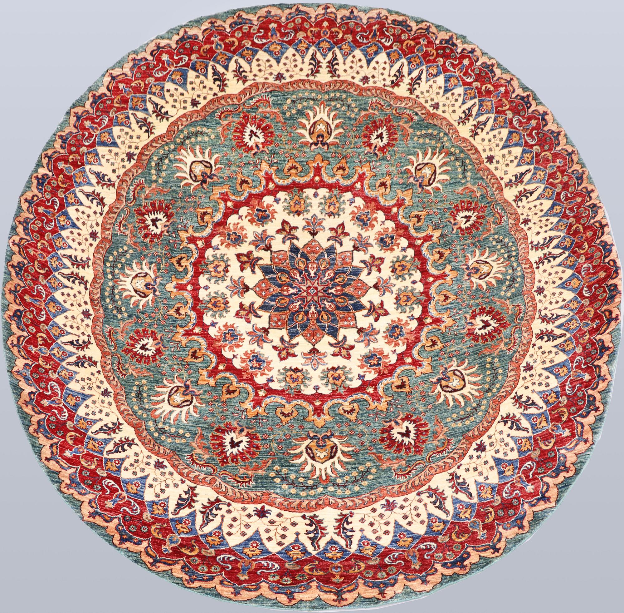 A rug, Ziegler design, diameter approx. 268 cm.