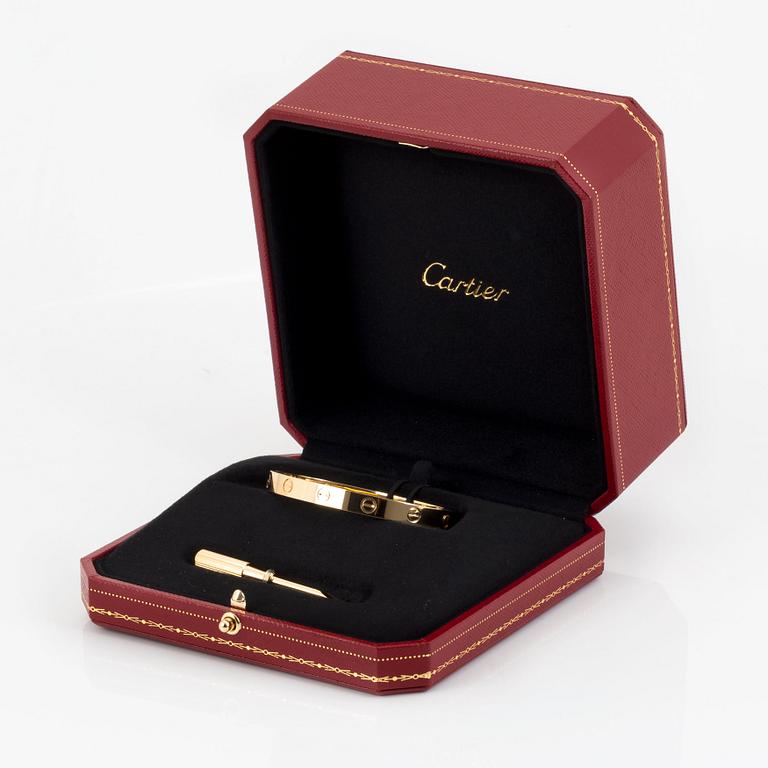 A Cartier 18K gold "Love" bracelet.