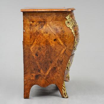 A Swedish parquetry rococo commode, Stockholm, later part 18th century.