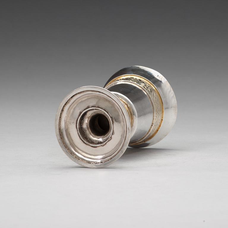 Robert Danbe/Daube, nattvardskalk, silver, London 1562. Elisabeth I:s tid.
