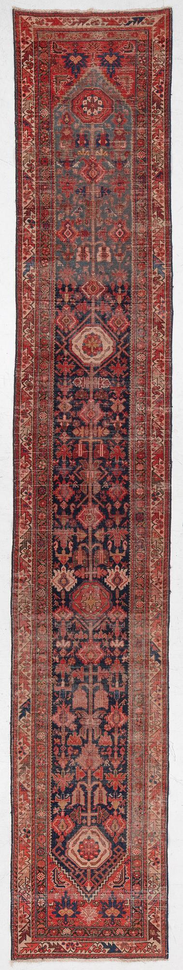 Gallery carpet, Malajir, approx. 490 x 80 cm.