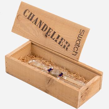 SWATCH, Christmas Special 1992, Chandelier, wristwatch, 34 mm,