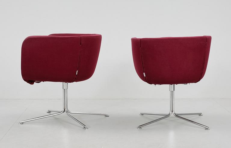 FÅTÖLJER, ett par, "Jelly", Piero Lissoni för Living Divani, Italien 1900/2000-tal.