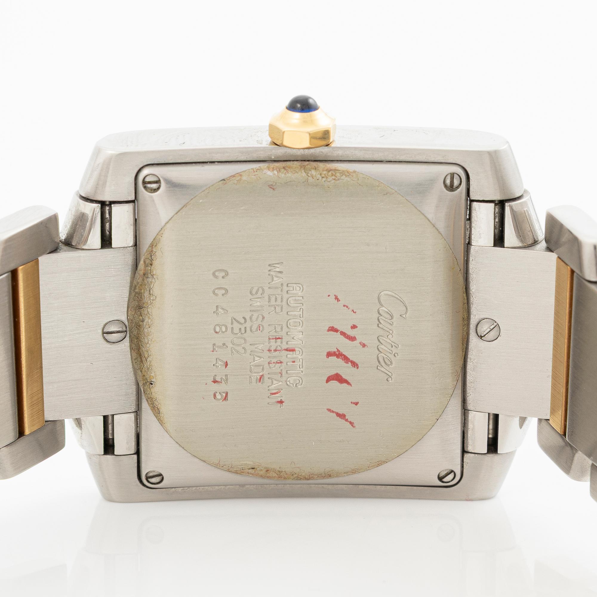 Cartier, Tank Française, armbandsur, 28 x 24 (32) mm.