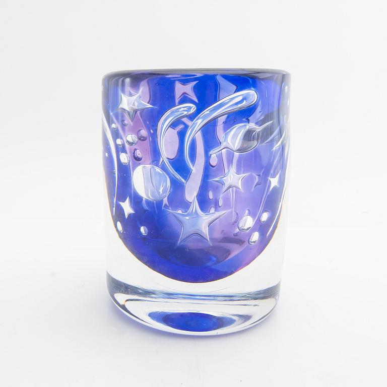 Olle Alberius, Vase, Ariel, Orrefors, circa 1900.