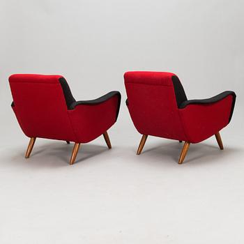 Kurt Hvitsjö, fåtöljer, ett par, modell 461, Isku 1900-talets mitt.