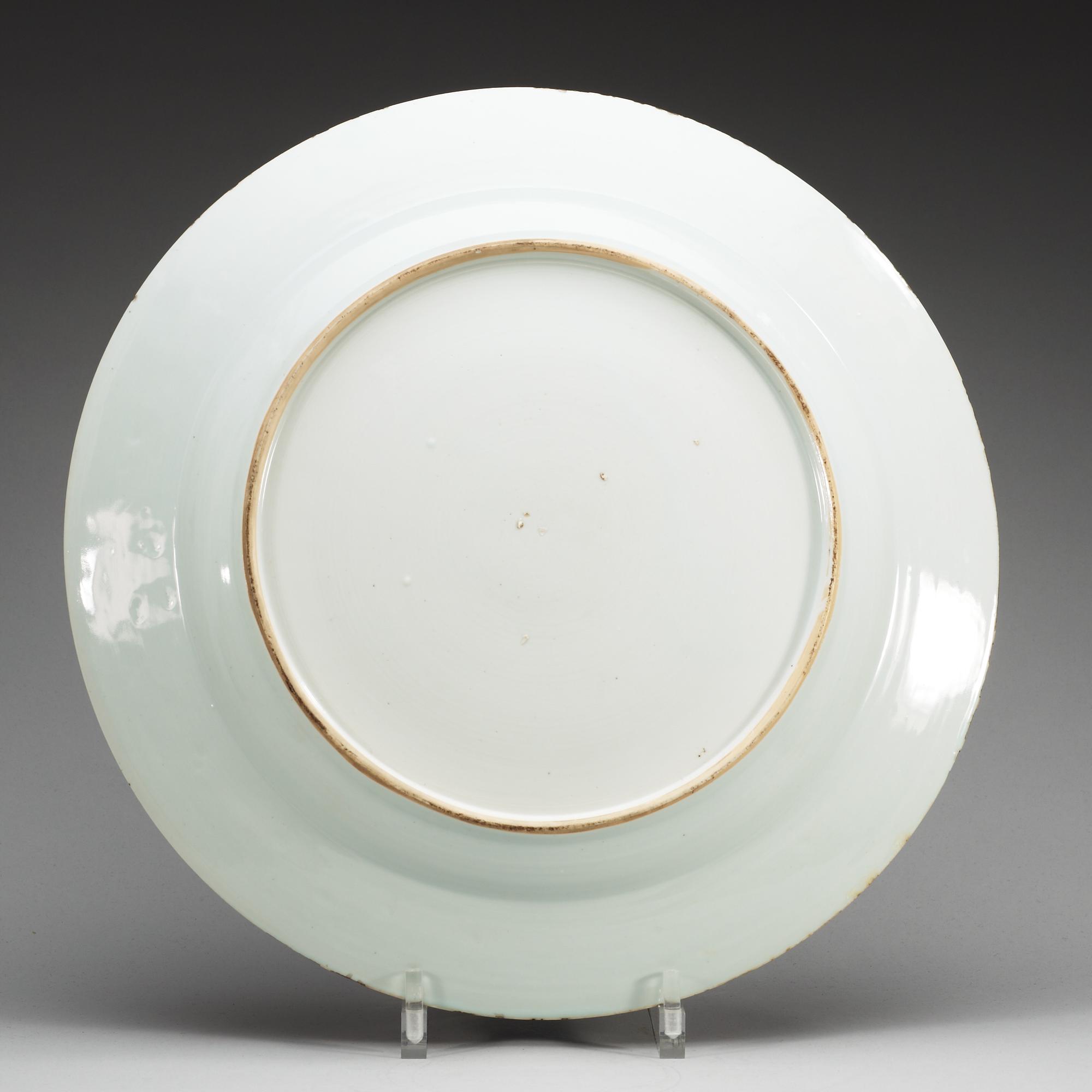 A blue and white charger, Qing dynasty, Qianlong (1736-95).