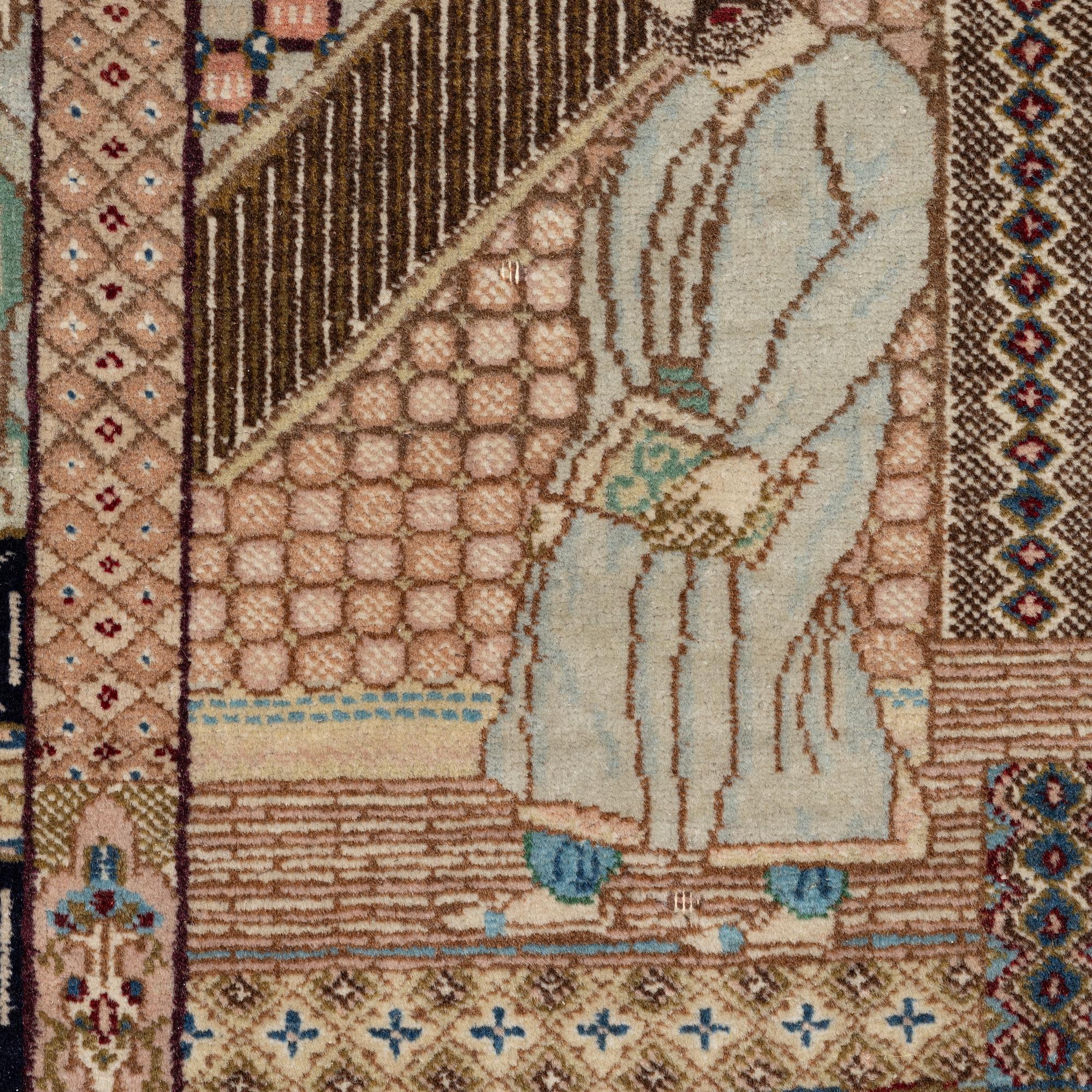An orientalrug, a. 164 x 117 cm.