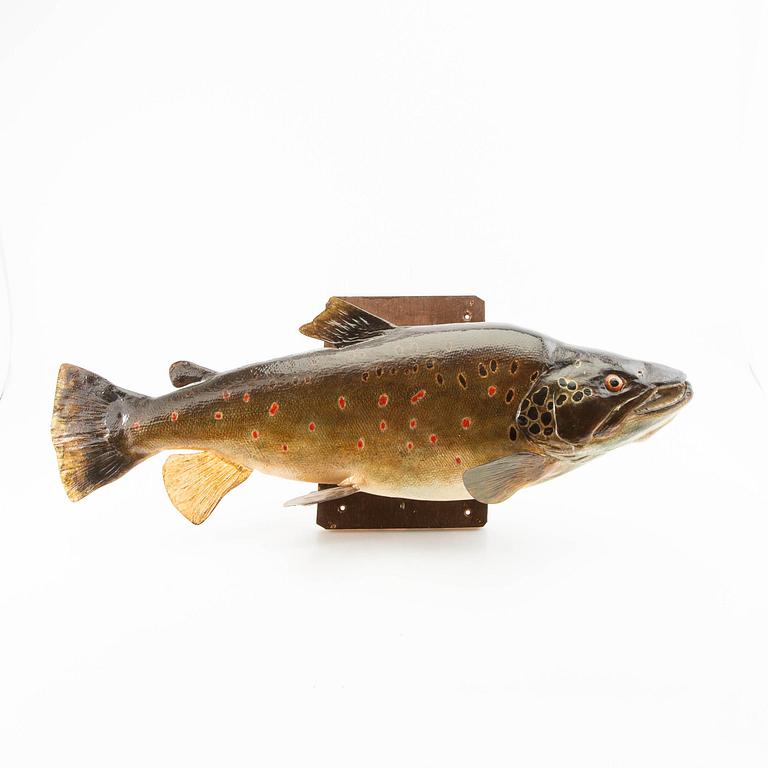 Fish sculpture "Brook Trout" 1967.