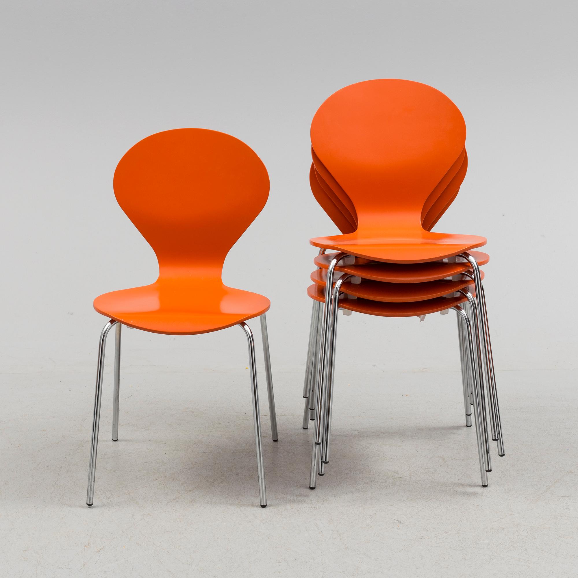 ERIK OLE JORGENSEN, stolar, 5 st, "Rondo", Danerka, 2000-tal.