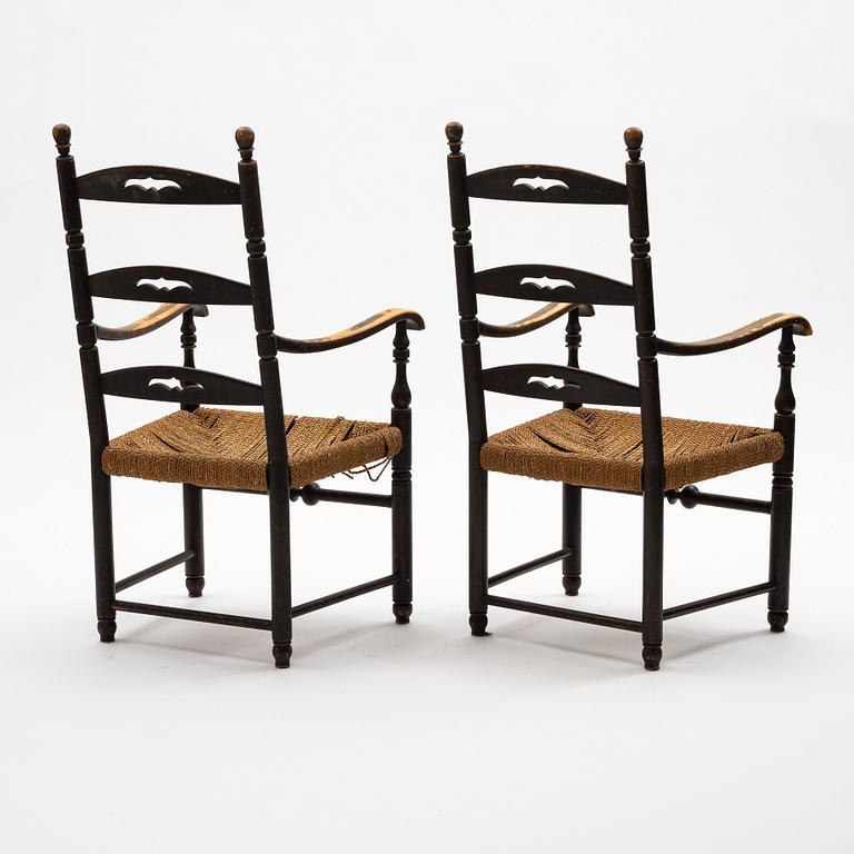 Axel Einar Hjorth, a pair of armchairs, "Blidö", Nordiska kompaniet, 1929.