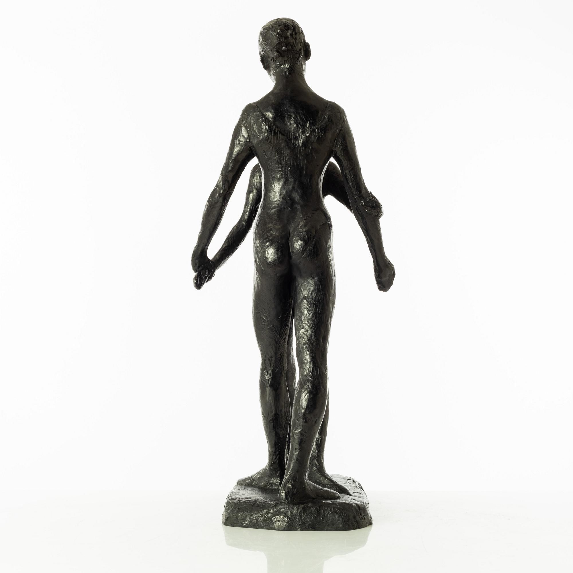 Gudmar Olovson, sculpture. Signed. Numbered. Foundry mark. Bronze, height 62 cm, length 32 cm.