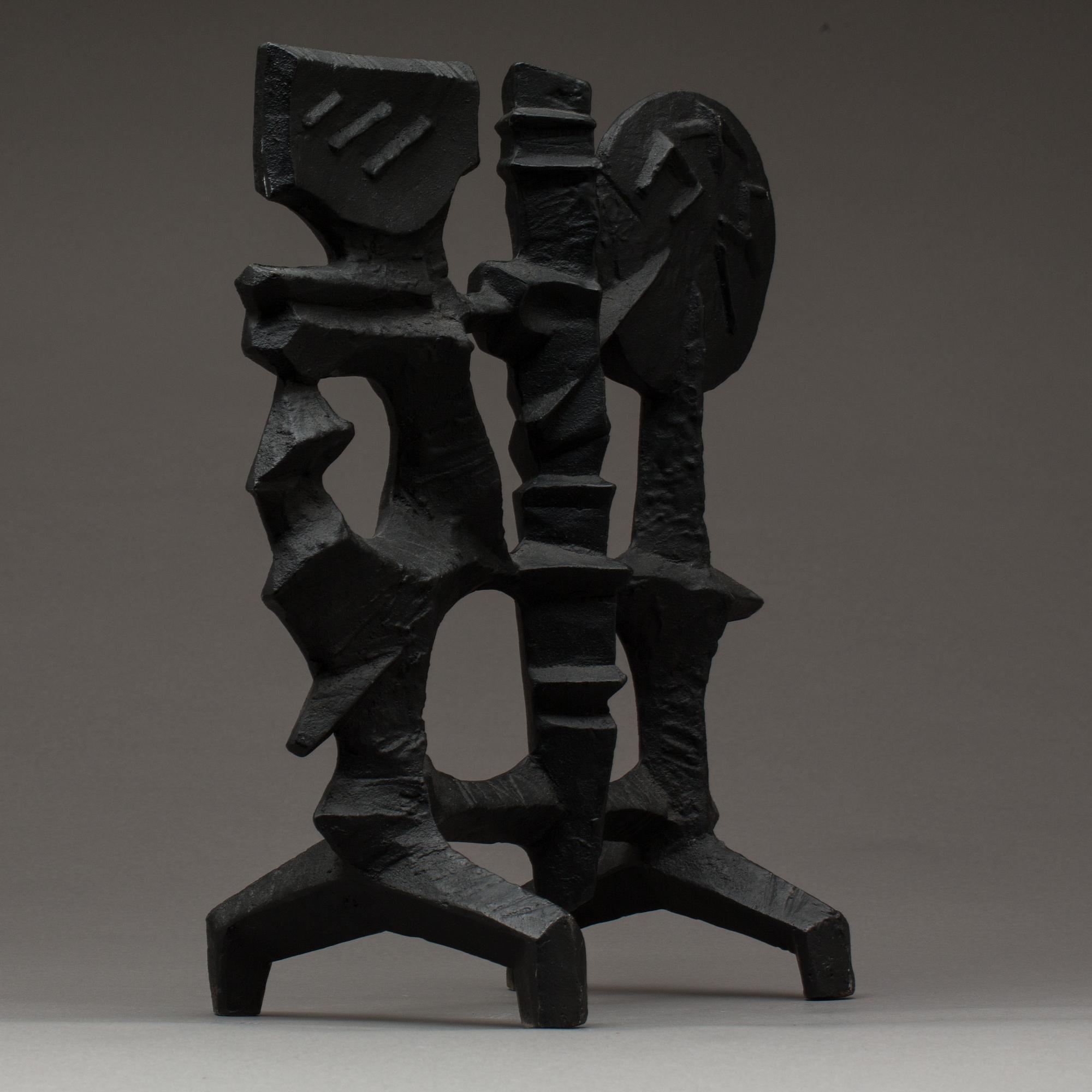 SKULPTUR, gjutjärn, Olle Hermansson, Husqvarna 1960/70-tal.