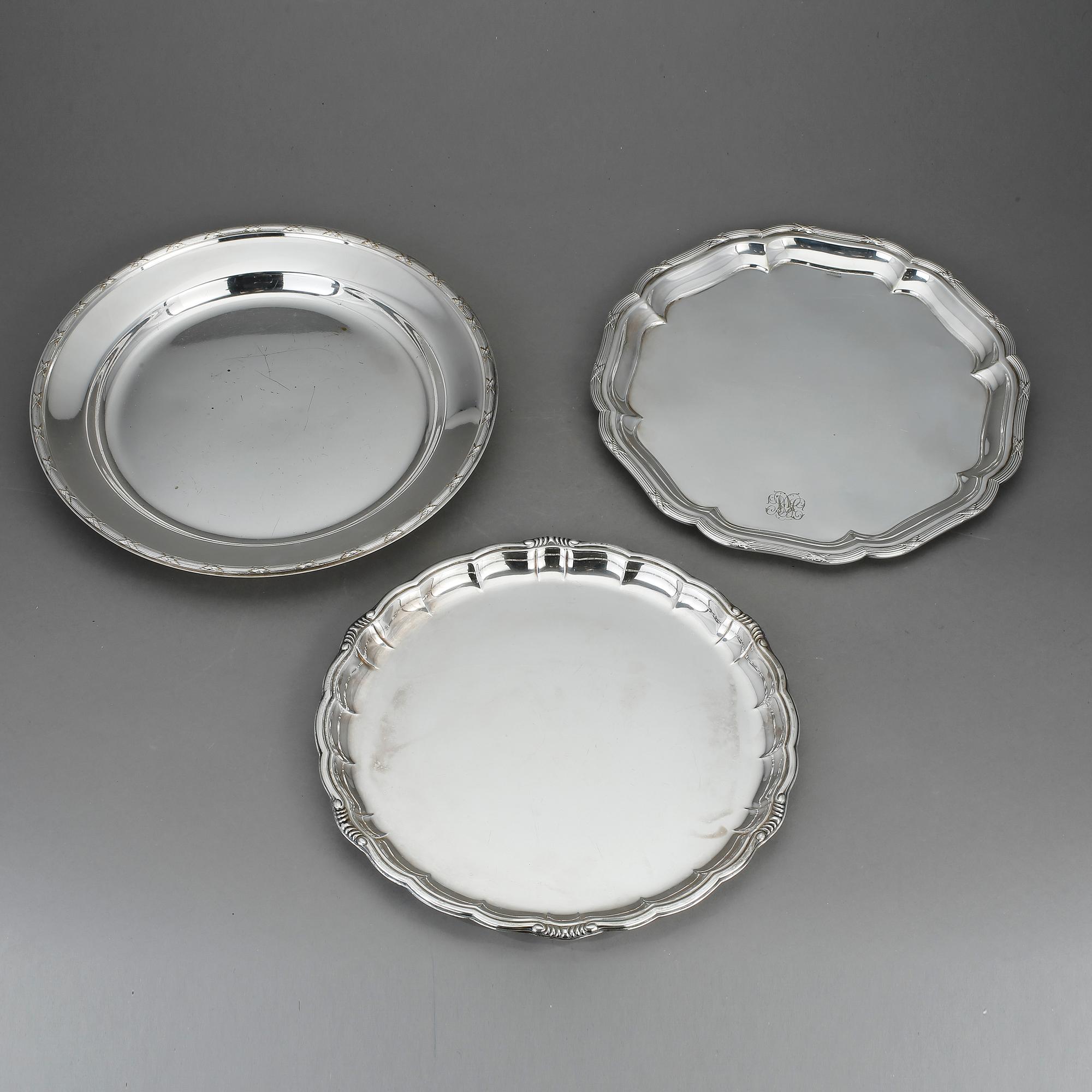 FAT, 3 st, nysilver, 1900-tal.