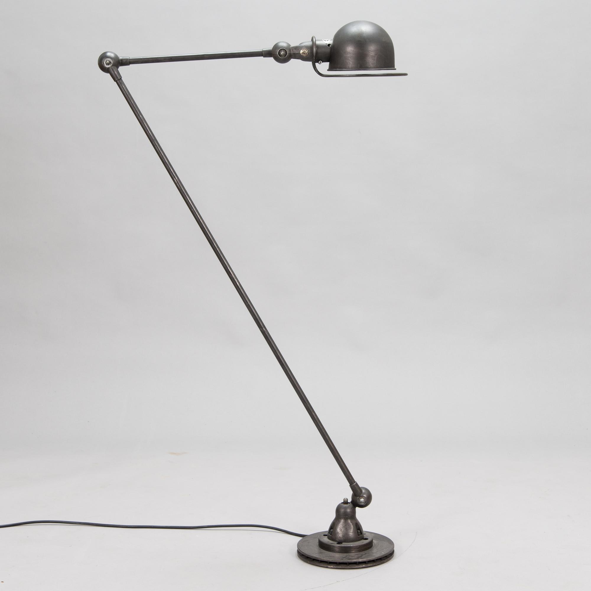 A Jielde industrial lamp / floor lamp, designed by Jean-Louis Domecq, Lyon, France.