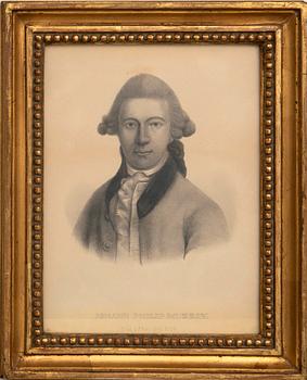 Okänd konstnär 1800-tal , Porträtt föreställande Johann Philip Murray.