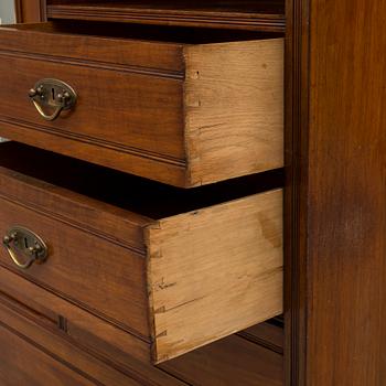 an early 20th century mahogany cabinet/wardrobe.