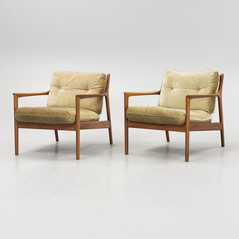 Folke Ohlsson, fåtöljer, ett par, "USA 75", Dux, 1960-tal.