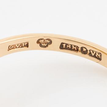 Ring 18K guld med en fasettslipad citrin.