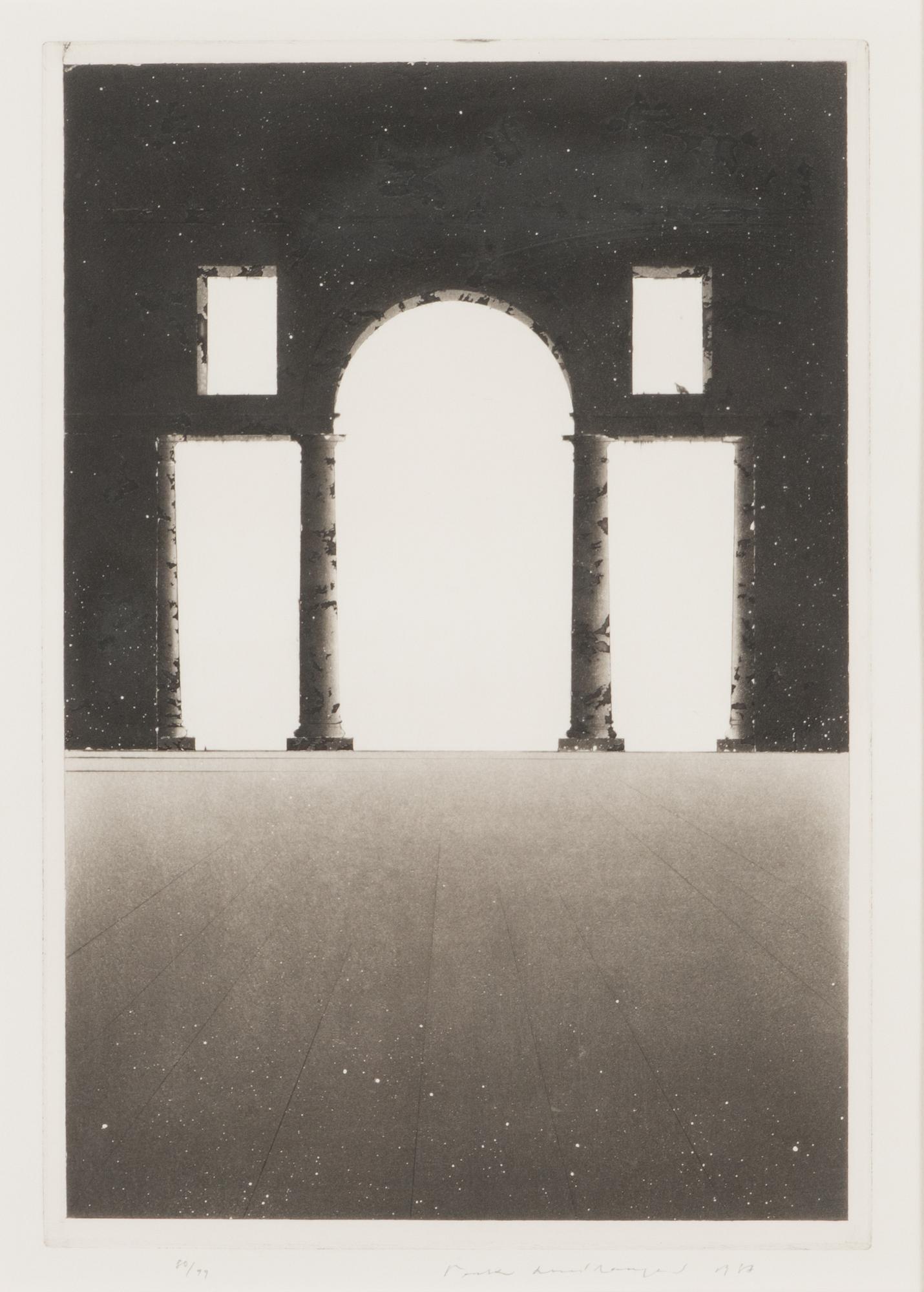 Pentti Lumikangas, akvatint och torrnål, signerad och daterad -87, numrerad 80/99.