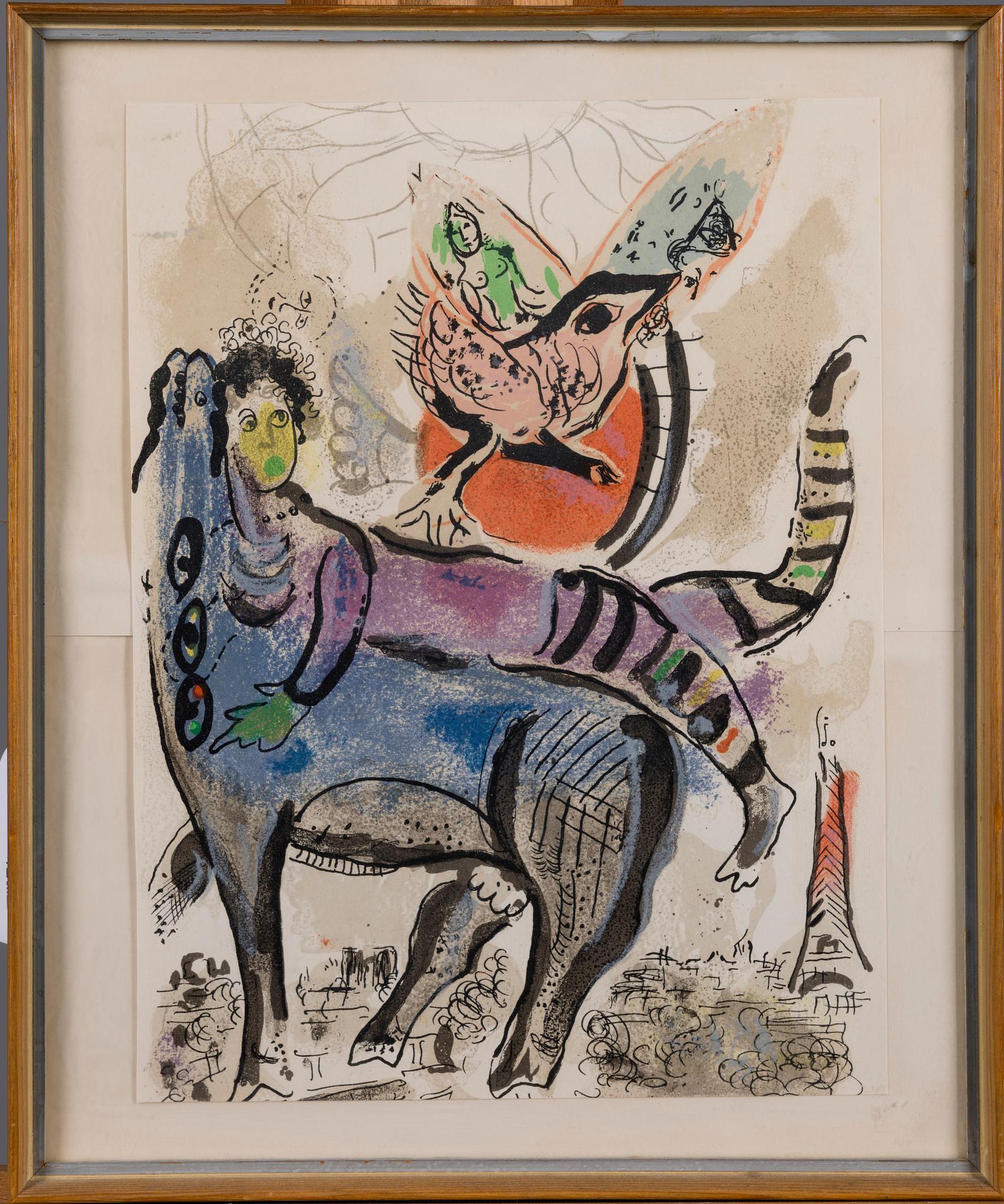 MARC CHAGALL, värilitografia, XXe Siécle, nro 29, 1967.