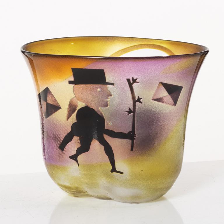 Bertil Vallien, skål, glas, Kosta Boda.