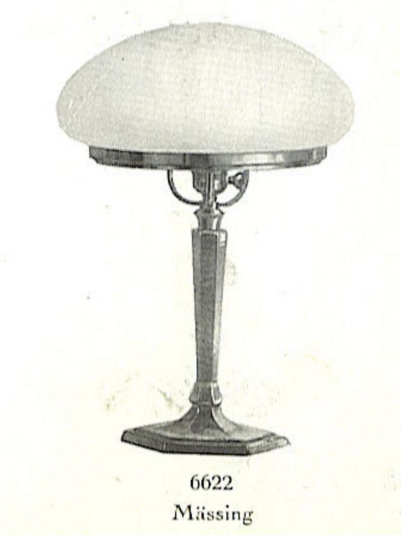 Arvid Böhlmarks Lampfabrik, a table lamp model "6622", Stockholm 1910s-1920s.