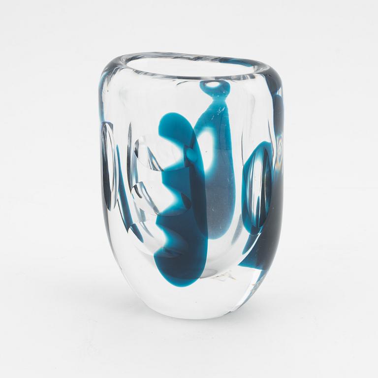 Vicke Lindstrand, a glass vase, Kosta, model no 46694.