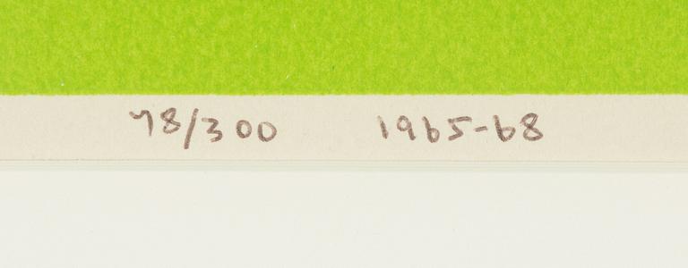 Olle Bærtling, screenprint in colours. Signed, dated and numbered 48/300.