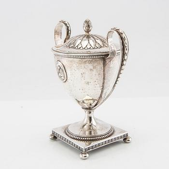 Strösockerskål silver svenska importstämplar 1900-talets första hälft.