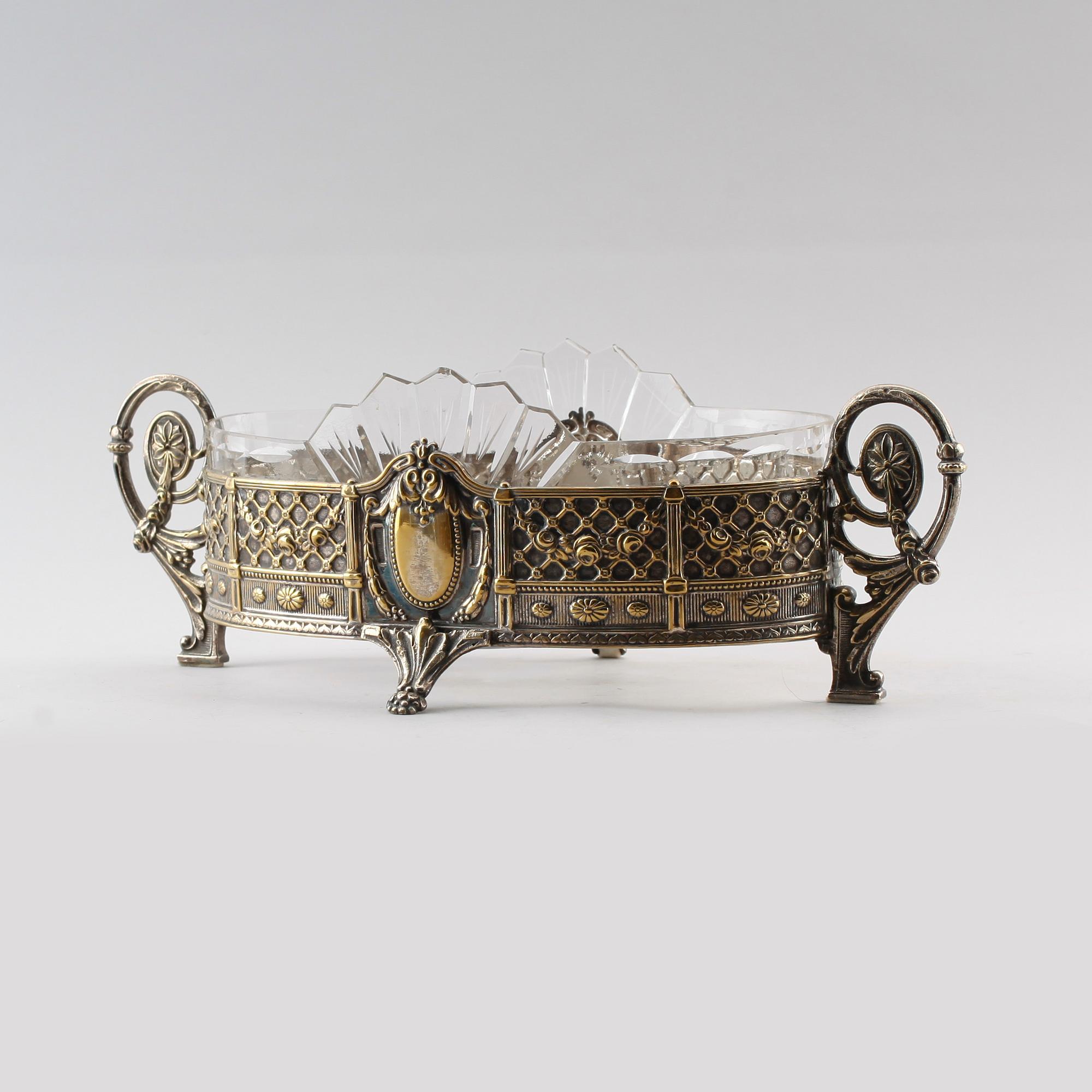 JARDINJÄR, mässing, gustaviansk stil, 1900-talets första hälft.