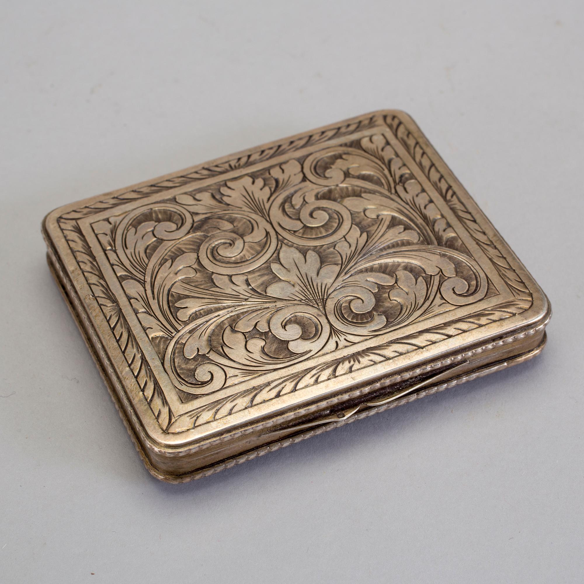 PARTI SILVER, bland annat GAB, Stockholm, 1965. Vikt ca 506 g.