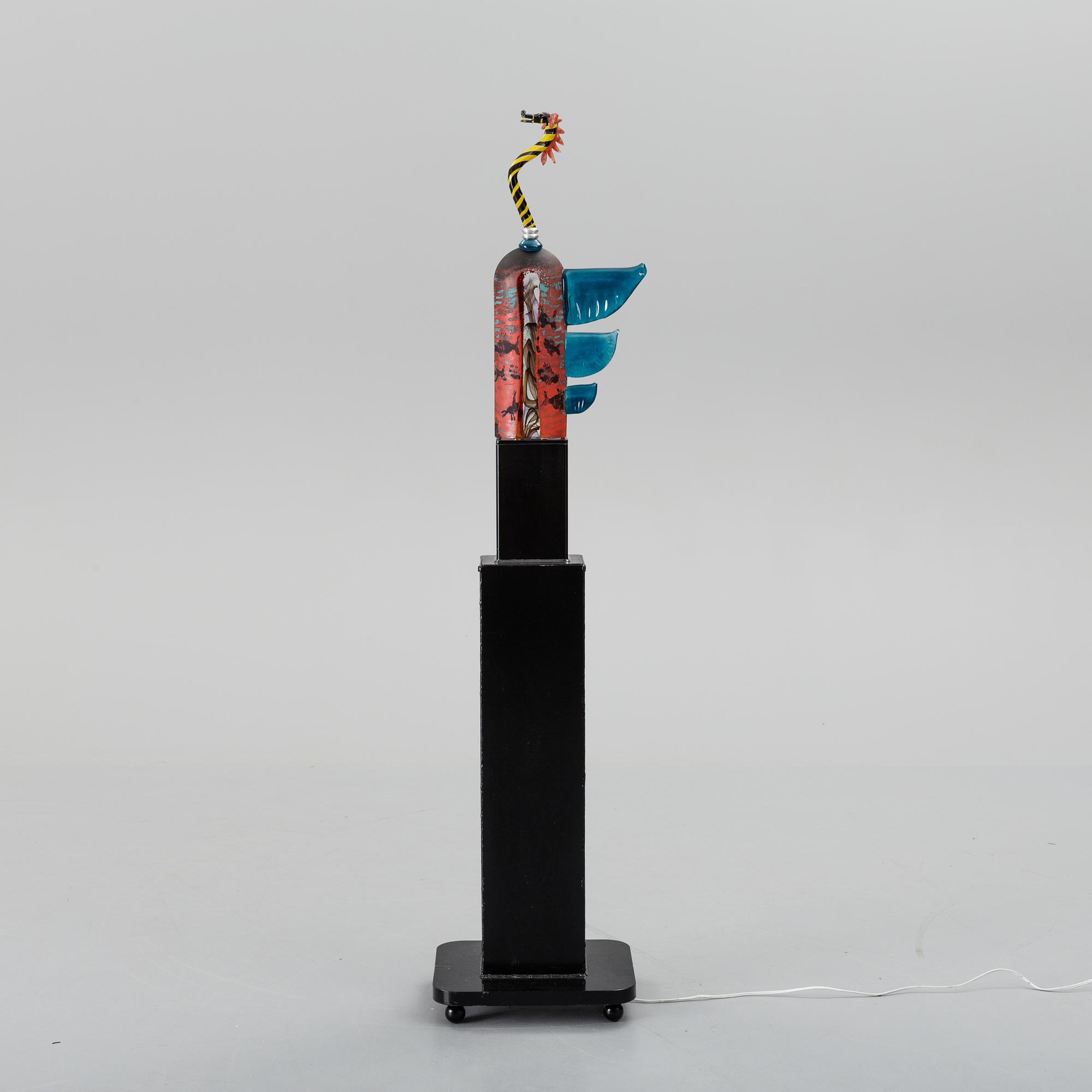 KJELL ENGMAN, a unique glass sculpture for Kosta Boda, Sweden.