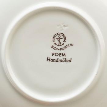 a set of 12 'Poem' teacups by Gustavsberg.