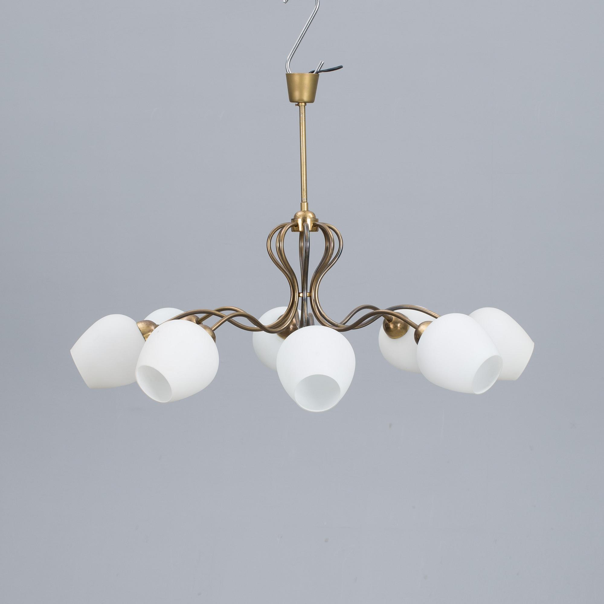 TAKLAMPA, 1900-talets mitt. Diam 100 cm.