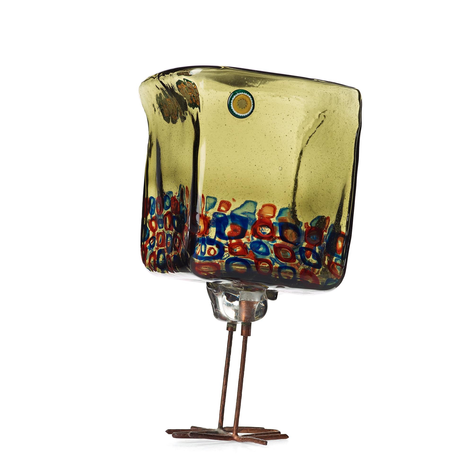 Alessandro Pianon, fågel, "Pulcino", Vistosi, Italien, 1960-tal, modell S191.