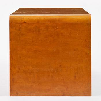 Swedish Modern, a birch veneered coffee table, 1930s-40s.