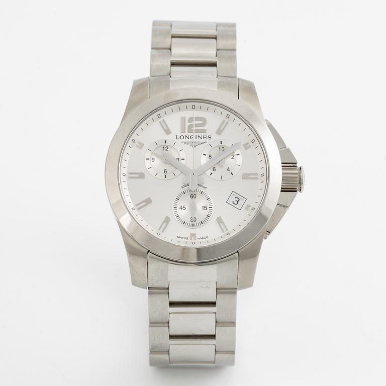 Longines, Conquest, kronograf, armbandsur, 41 mm.