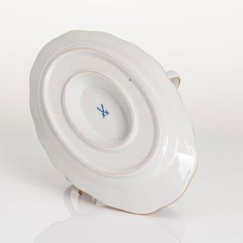 MAT- OCH KAFFESERVIS, 77 delar, porslin, Meissen, "Indische malerei", 1900-talets andra hälft.