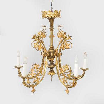 Chandelier / Ceiling lamp, Central Europe early 20th century.