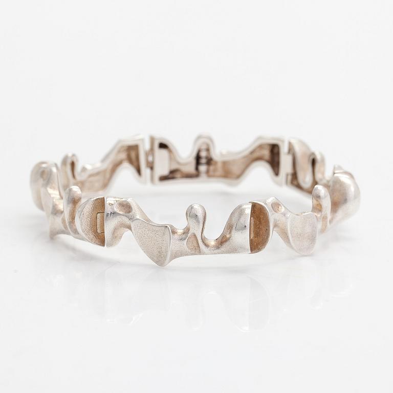 Armband "Cetus" och örhängen "Calloipe", sterlingsilver. Lapponia 1979 och 1984.