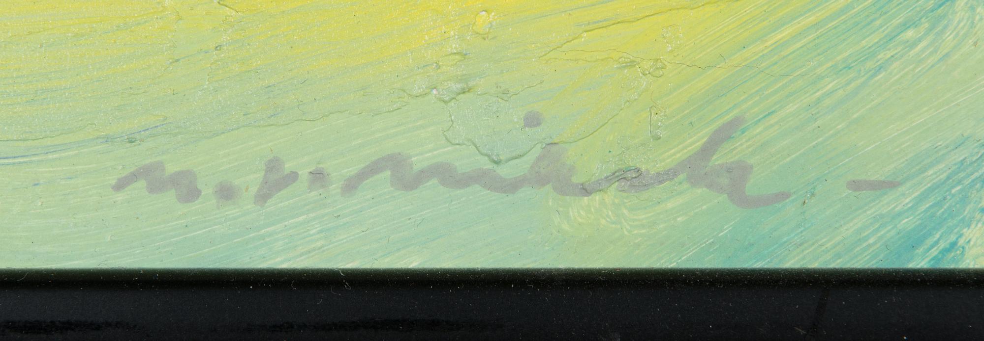 Nandor Mikola, oil on panel, signed.