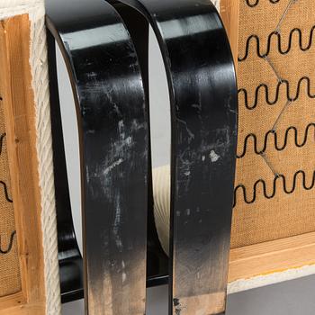 Alvar Aalto, fåtöljer ett par, "Tank chair" modell 400, Artek, 1970-tal.