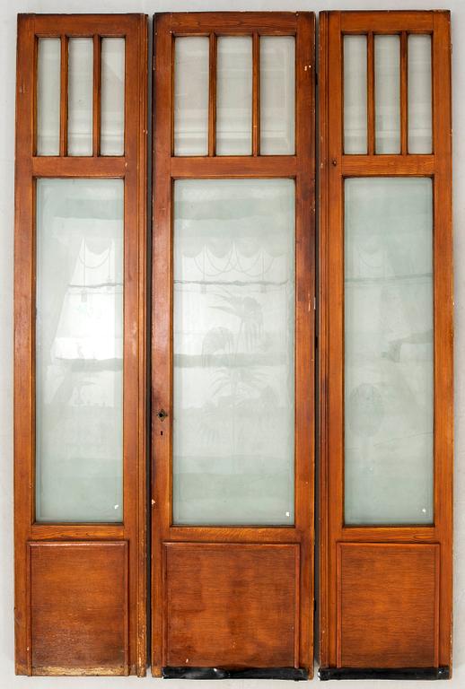 Doors, 3 pcs, France, early 20th century.