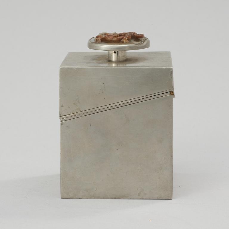 A Estrid Ericson pewter box by Svenskt tenn 1944.