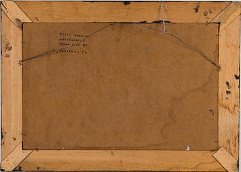 KOSTI AHONEN, oil on board, signed and dated -72.