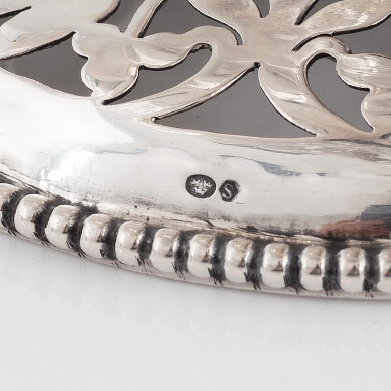 A Silver Basket, Swedish import mark. First half of the 20th century.
