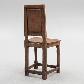 Chair, folk art, dated 1803.