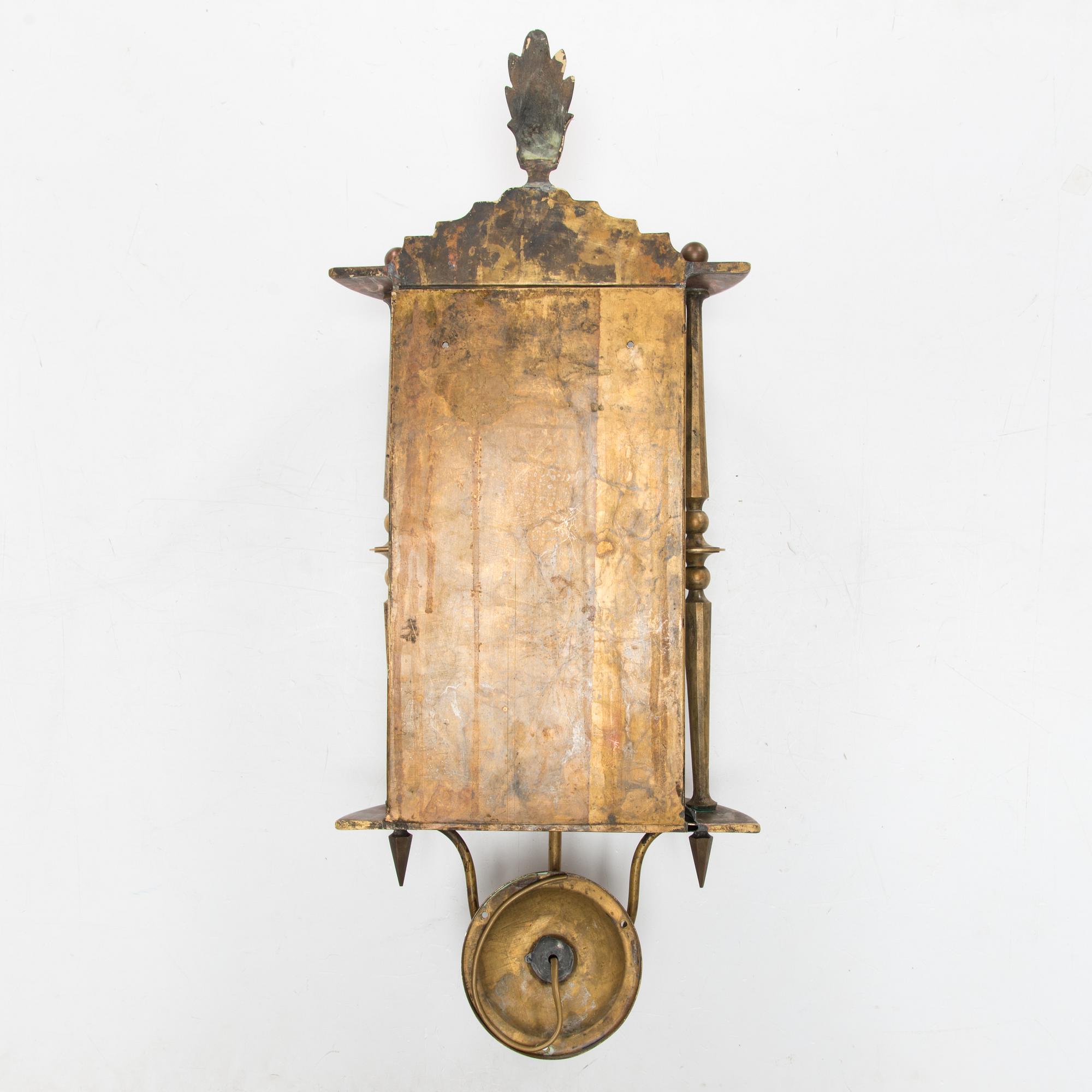 Vägglampa, omkring 1910.